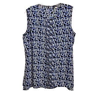 Tommy Hilfiger Sleeveless Geometric Tank Blouse